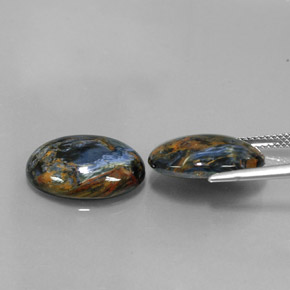 Gemas de Pietersita Multicolor natural de  ct, Corte Óvalo, Opaco