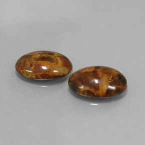 Gemas de Pietersita Multicolor natural de  ct, Corte Óvalo, Opaco