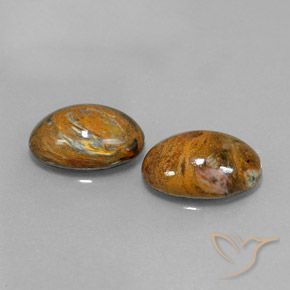 Gemas de Pietersita Multicolor natural de 9.38 ct, Ovalada, Opaco