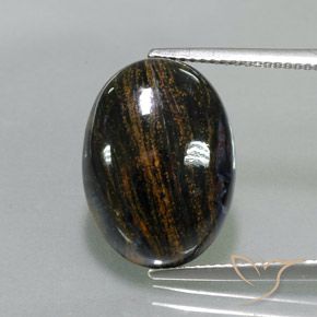 10.68ct Natural Multicolor Pietersita, Ovalada, Opaco