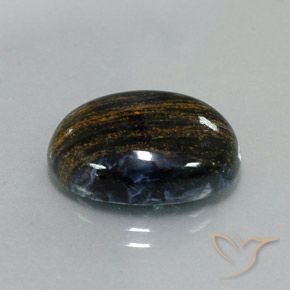 Pietersita Multicolor natural de 10.68 ct, Ovalada, Opaco