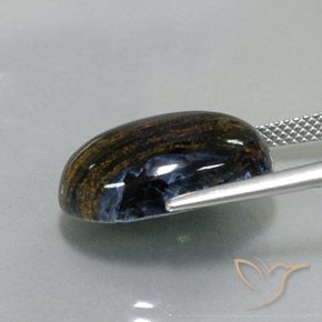 Pietersita Multicolor natural de 10.68 ct, Ovalada, Opaco
