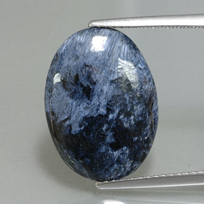 Pietersita multicolor natural de 5,59 ct, corte óvalo, opaco