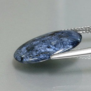 Pietersita multicolor natural de 5,59 ct, corte óvalo, opaco