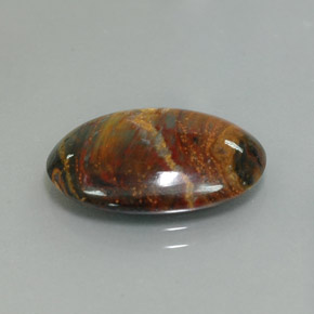 Pietersita Multicolor natural de 6.54 ct, Corte Óvalo, Opaco