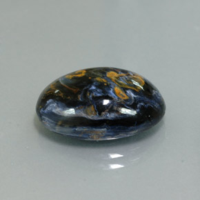 Pietersita multicolor natural de 9,96 ct, corte óvalo, opaco