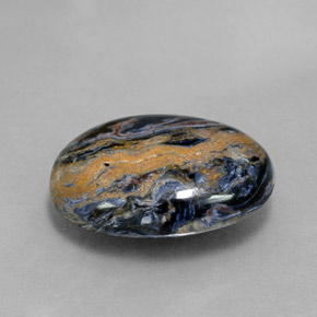 Pietersita multicolor natural de 8,32 ct, corte óvalo, opaco
