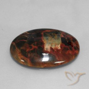 Pietersita Multicolor natural de 20.58 ct, Ovalada, Opaco