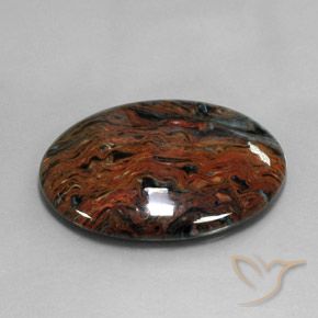 Pietersita Multicolor natural de 22.30 ct, Ovalada, Opaco