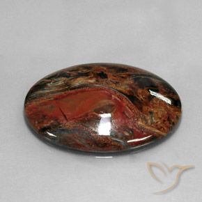 Pietersita Multicolor natural de 22.29 ct, Ovalada, Opaco