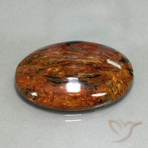 Pietersita Multicolor natural de 28.89 ct, Ovalada, Opaco