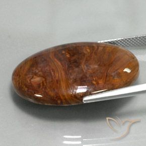 Pietersita Multicolor natural de 27.20 ct, Ovalada, Opaco