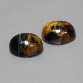 Gemas de Pietersita Multicolor natural de  ct, Corte Óvalo, Opaco