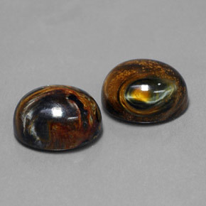 Gemas de Pietersita Multicolor natural de  ct, Corte Óvalo, Opaco