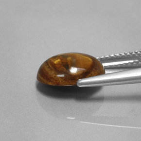 Pietersita multicolor natural de 2,80 ct, corte óvalo, opaco