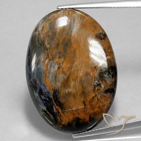 28.63ct Natural Multicolor Pietersita, Ovalada, Opaco