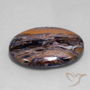 Pietersita Multicolor natural de 26.39 ct, Ovalada, Opaco
