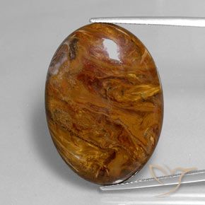 30.70ct Natural Multicolor Pietersita, Ovalada, Opaco