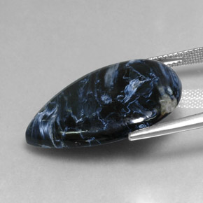 Pietersita Multicolor natural de 17.64 ct, En forma de pera, Opaco