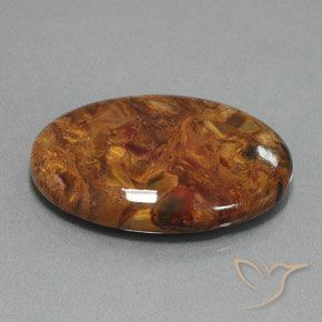 Pietersita Multicolor natural de 27.33 ct, Ovalada, Opaco