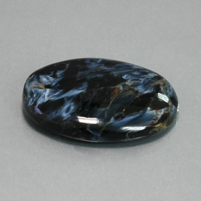 Pietersita multicolor natural de 26,70 ct, corte óvalo, opaco