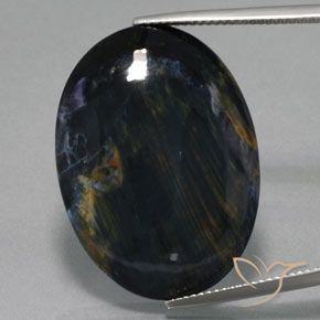25.62ct Natural Multicolor Pietersita, Ovalada, Opaco