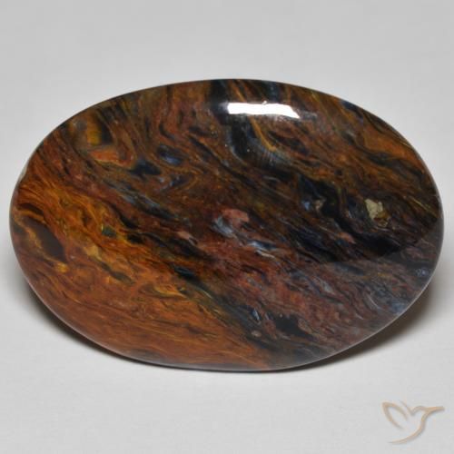 21.73ct Natural Multicolor Pietersita, Ovalada, Opaco