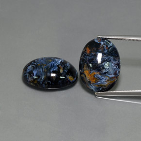 Gemas de Pietersita Multicolor natural de  ct, Corte Óvalo, Opaco