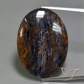 18.58ct Natural Multicolor Pietersita, Ovalada, Opaco