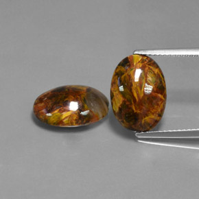 Gemas de Pietersita Multicolor natural de  ct, Corte Óvalo, Opaco