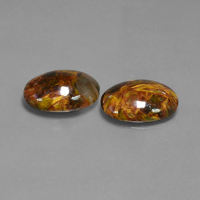 Gemas de Pietersita Multicolor natural de  ct, Corte Óvalo, Opaco