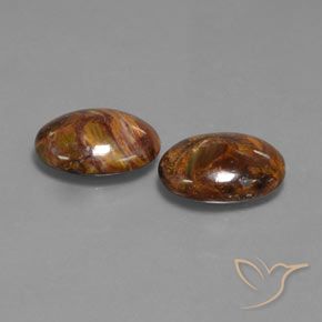 Gemas de Pietersita Multicolor natural de 8.23 ct, Ovalada, Opaco