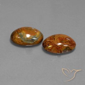 Gemas de Pietersita Multicolor natural de 9.11 ct, Ovalada, Opaco
