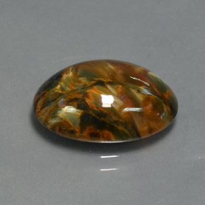 Pietersita Multicolor natural de 7.00 ct, Corte Óvalo, Opaco