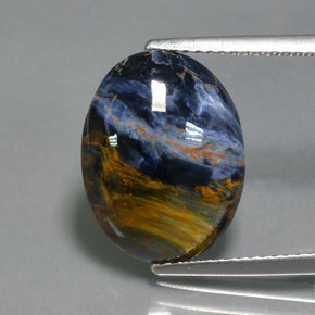Pietersita Multicolor natural de 5.30 ct, Corte Óvalo, Opaco