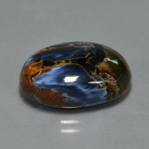 Pietersita multicolor natural de 10,35 ct, corte óvalo, opaco
