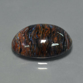Pietersita Multicolor natural de 8.77 ct, Corte Óvalo, Opaco