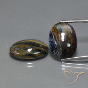 16.26ctw Natural Multicolor Pietersita, Ovalada, Opaco