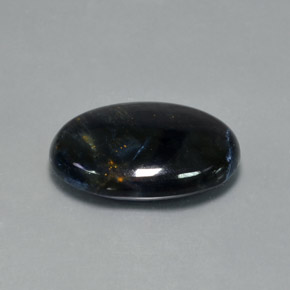 Pietersita multicolor natural de 10,70 ct, corte óvalo, opaco