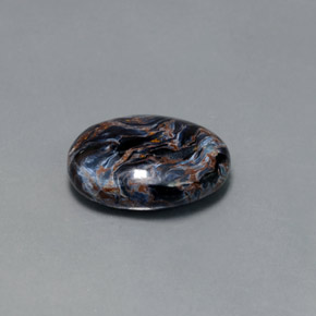 Pietersita Multicolor natural de 7.11 ct, Corte Óvalo, Opaco