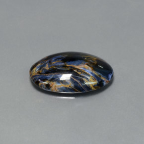 Pietersita Multicolor natural de 6.54 ct, Corte Óvalo, Opaco