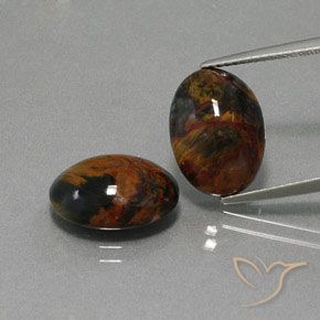 9.39ctw Natural Multicolor Pietersita, Ovalada, Opaco
