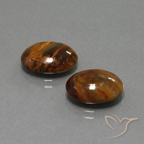 Gemas de Pietersita Multicolor natural de 8.66 ct, Ovalada, Opaco
