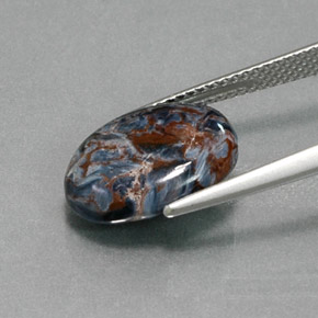 Pietersita Multicolor natural de 4.49 ct, Corte Óvalo, Opaco