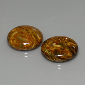 Gemas de Pietersita Multicolor natural de  ct, Corte Redondo, Opaco