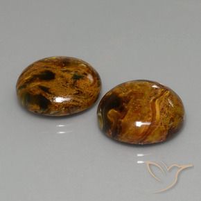 Gemas de Pietersita Multicolor natural de 29.41 ct, Redondo, Opaco