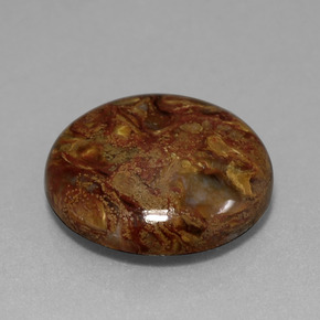 Pietersita multicolor natural de 11,89 ct, corte redondo, opaco