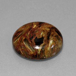 Pietersita Multicolor natural de 14.65 ct, Corte Redondo, Opaco