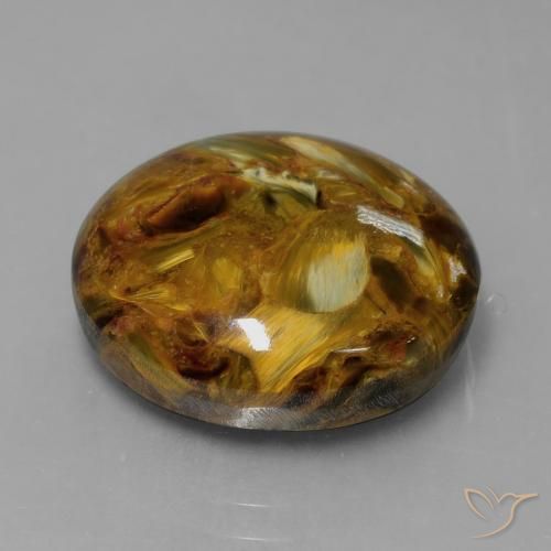 Pietersita Multicolor natural de 15.32 ct, Redondo, Opaco