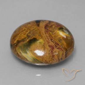 Pietersita Multicolor natural de 15.09 ct, Redondo, Opaco